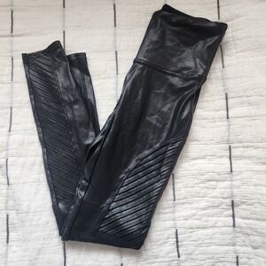 Spanx Black Faux Leather Leggings